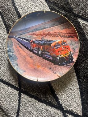 BNSF Orange Locomotive Decorative Wall Plate